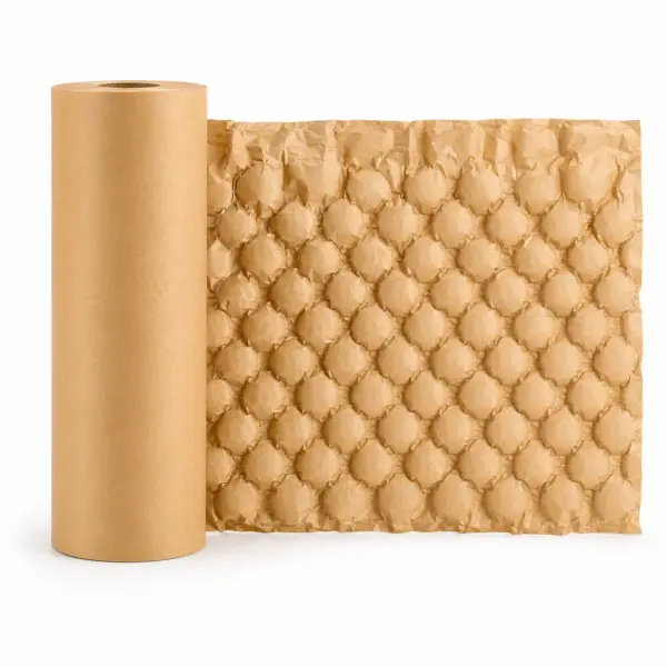 Eco-Friendly Kraft Paper Hollow Bubble Cushion Film (PLA Biodegradable Packaging Film)