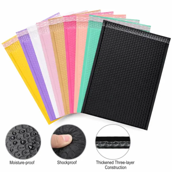Custom Matte Film Bubble Mailers (Premium Protective Shipping Bags)