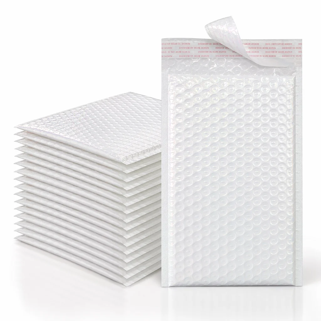 Custom Pearl Film Bubble Mailers (Economical Protective Shipping Bags)
