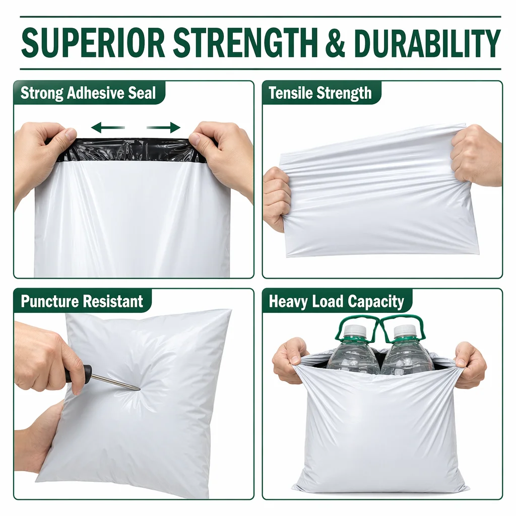 Heavy-Duty Poly Mailer Bags (Thickened Courier Shipping Bags) - Image 4